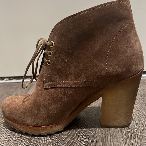 New Prada Lace up Booties tan suede - Picture 10 of 11